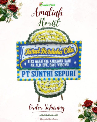 Papan Bunga Duka di Pasar Prabumulih I