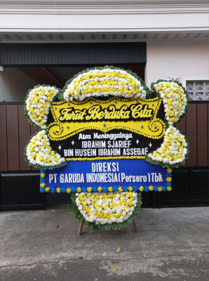 Papan Bunga Duka di Pasar Prabumulih I